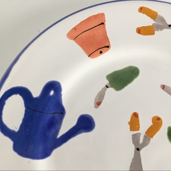 Gardeners bowl and plate ceramic signed Hungary - Picture 7 of 16